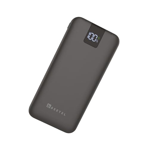 Beetel Volte Series PB20 20000mAh Power Bank 22.5W Fast Charging |Triple Output QC3.0, PD3.0 & PPS | Pass Through Charging | Designed for Apple iPhone, Samsung, OnePlus and All Smartphones | Black