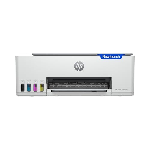 HP Smart Tank 580 All-in-One WiFi Colour Printer | 1 Extra Black Ink Bottle | 1+1 Year Extended Warranty on Registration| Up to 8000 Black & 6000 Colour Prints I Print,Scan & Copy for Office/Home
