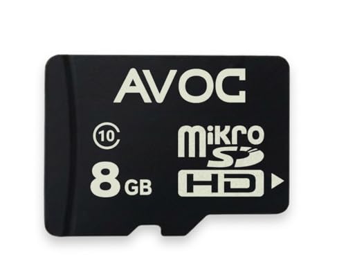 AVOC Flash A02 8GB MicroSD Card Class 10, 30MB/s High-Speed Micro SDHC Memory Card for Mobile, Camera, Tablet, Gaming Console & Computer with Reliable Storage Performance
