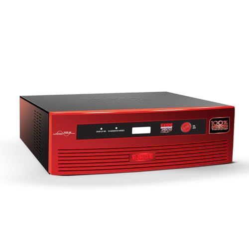 EXIDE GQP - GQP12V900 900VA Sinewave Inverter with 100% Copper Transformer, PLEX Technology, 42-Month Warranty | Ideal for Home, Office, and Small Shops