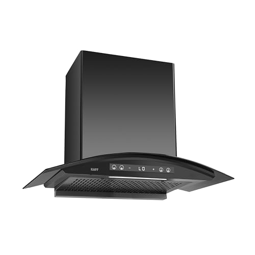 KAFF MAINZ 90DC 90cm Wall Mounted Kitchen Chimney | 1400 m³/hr Suction | BLDC Motor | Filterless Dry Heat Auto Clean | Gesture & Touch Control | 9 Speed Levels |12 Years Motor Warranty