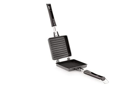Tosaa Non Stick Super Heavy Thickness Gas Toaster Jumbo/Big Breads Non Electric Sandwich Maker | Cool Touch Handles | Gas Stove Compatible