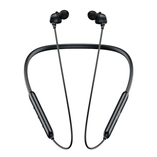 boAt Rockerz Bold Wireless Neckband with 30H Playback, 10mm Drivers, ENx™ Clear Calls & Beast™ Mode (60ms Low Latency) (Onyx Black)