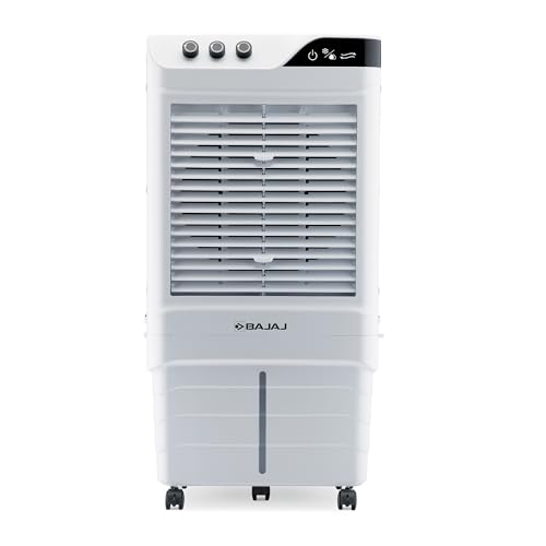 Bajaj DMH 90 Neo 90L Desert Air Cooler for Home|For Larger Room|Anti-Bacterial Honeycomb Cooling Pad|High-Speed|Ice Chamber|90Ft Air Throw|3-Speed Control|3 Year Comprehensive Product Warranty|White