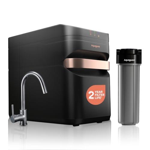 Aquaguard Aspire Designo UTC UV+UF 2X |2 Year Filter Life | Mega Sediment Filter | 3-in-1 Active Copper Technology | 7L Storage|9-Stage Purification|Suitable for Municipal Water Only (TDS<200 ppm)