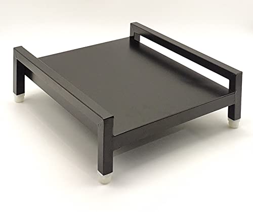 MILAD Heavy Duty Metal Induction Stand for Table Top | Durable Kitchen Counter Stand for Induction Cooktop | Modern & Stable Design (38 L x 38 W x12 H CM's, Black)