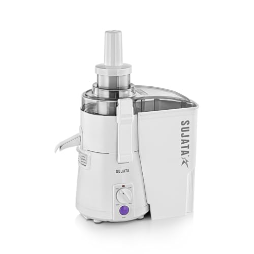 Sujata Powermatic Pro Juicer|900 WattsPowerfull Motor|22000 RPM|Non-Stop 90 Mins Running|Centrifugal Juicer| White
