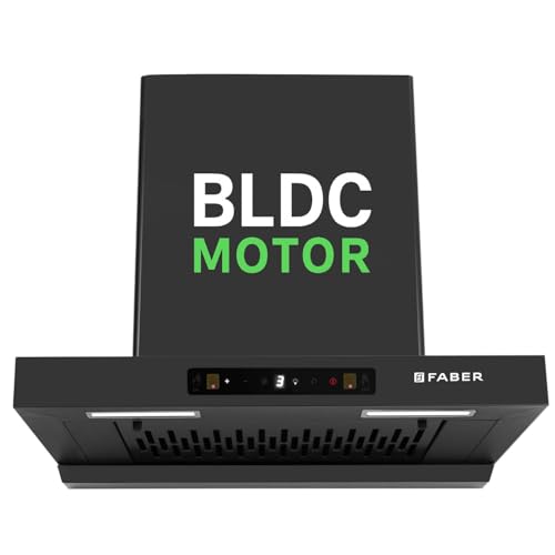 Faber Atom 60cm 1500m³/hr BLDC Autoclean Filterless T-Shape Chimney|Built In Oil Collector|Touch & Gesture Control|8Yr Motor,2Yr Comprehensive Warranty by Faber | Hood ATOM BLDC TC FL HC SC BK IN 60
