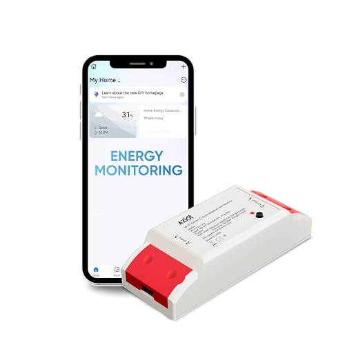 Aziot WiFi + BLE Smart Circuit Breaker - 16Amp, Energy Metering, Compatible with Alexa & Google Assistant, Easy Install, Made in India