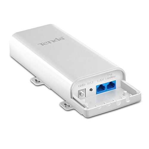 Tenda O3 2.4GHz N150 Long Range Smart Manage Outdoor CPE | 12dBi, 5km+ | Point to Point Wireless Bridge | Fast Ethernet PoE Ports | AP/Station/WISP/P2MP/Repeater/Router | 6KV Lightning Protection, White