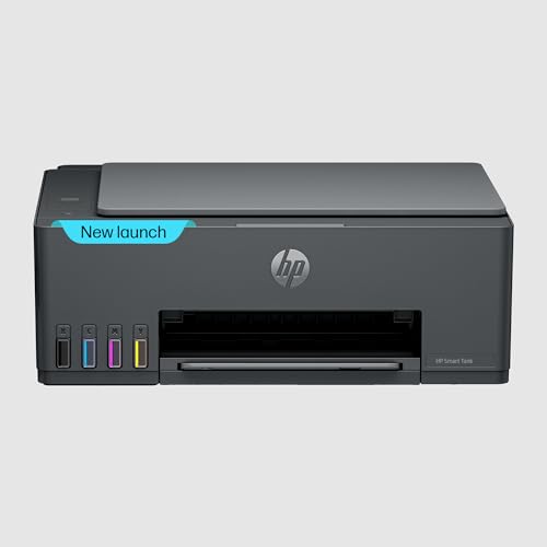 HP Smart Tank 524 All-in-One Colour Printer |1+1 Year Extended Warranty on Registration| Up to 4000 Black & 6000 Colour Prints I Print,Scan & Copy for Home/Office