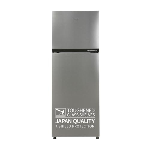 SHARP 265 L Frost Free Double Door 2 Star Refrigerator |Japan 7 Shield Protection|Hi-Tech Inverter | (Silver Hairline, SJ-FF305V2-PSH)