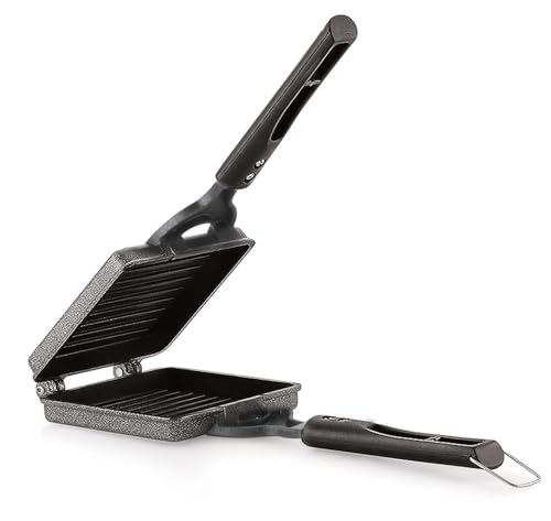 PANCA Non-Stick Jumbo Grill Gas Toaster Premium Big Bread Sandwich Maker Griller with Bakelite Handles (Magnum Toaster)