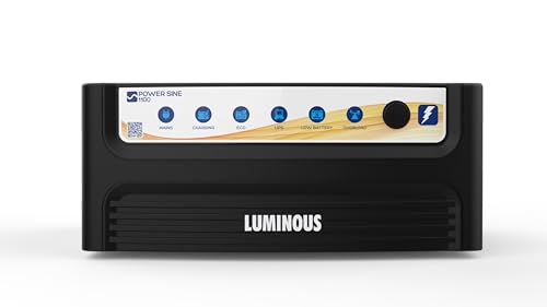 Luminous Power Sine Black 1100 Sine Wave Inverter for Home,Office & Shops | 900VA Inverter | Reliable Power Backup | High Performance | Easy Installation | 36 Months Warranty