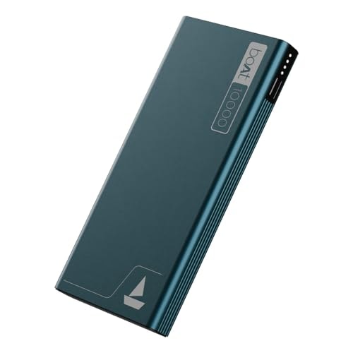 Boat Energyshroom PB300 10000 mAh 22.5W Fast Charging Power Bank (2X Output Ports, Supports Android,iPhone,Tablets,Earbuds) (Steel Blue)