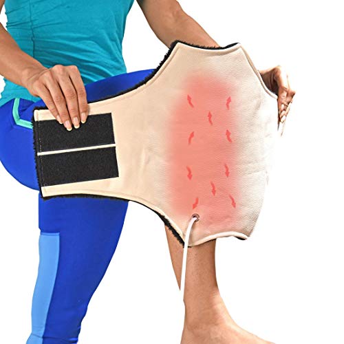 JSB H11 Orthopedic Knee Heating Pad Electric For Pain Relief - Free Size - Heat Therapy for Joint Pain - Thermal Therapy For Ankle & Elbow - Adjustable – Even Distribution Of Heat – Soft Fabric