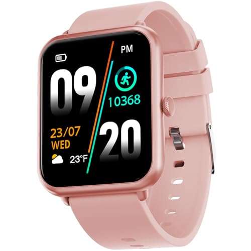 Fire-Boltt Ninja Call Pro Bluetooth Calling Smart Watch, 1.69″ HD Display, Dual Chip,AI Voice Assistant, 120+ Sports Modes, SpO2 & Heart Rate Monitor, Fitness Tracker Smartwatch for Men & Women - Pink