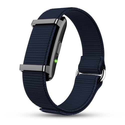 Pebble Newly Launched Qore 2 Premium Metal Fitness Band | 45 Days Battery Life, Heart Rate, SpO2, HRV & Body Temp Monitor, Sleep Tracker, AI Health Analysis, Smart Notifications (Nebula Blue)