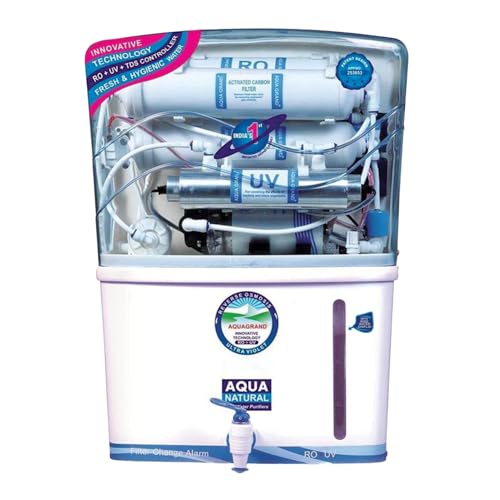 Aqua Grand Plus RO UV UF Water Purifier with Copper, Mineral Zinc, TDS Controller, 12L, for Borewell, Tanker & Municipal Water, Free Prefilter