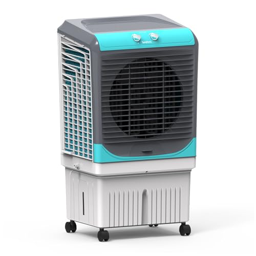 Symphony Maxwind 80XL+ Desert Air Cooler | CFD Technology | 3-Side Honeycomb Pads | 80L | Easy-Fill | Powerful Air Throw | Easy Mobility | 1Year Warranty