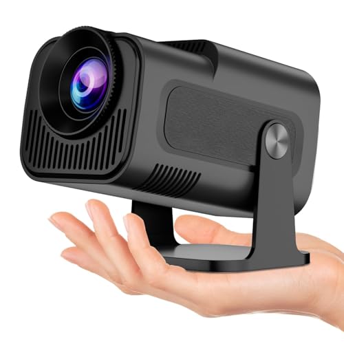 TMY Hy320 Mini Portable Projector-5G WiFi 6,Bluetooth 5.0 and Android 11,Support 4K and 1080P Full Hd,12,000 Lumens,Led Projector with 4D/4P Auto Correction,180° Rotation (TMY24)