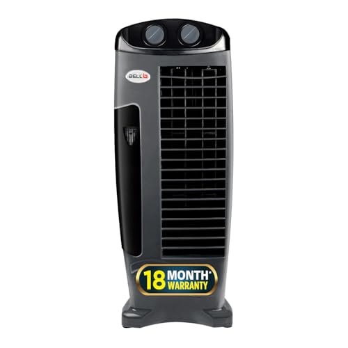 IBELL DELUXE High-Speed Tower Fan | 18 Months Warranty | 25ft Air Delivery | 2250 /hr | 3-Speed Control | Energy Efficient | Low Noise | Anti-Rust Body (Grey)