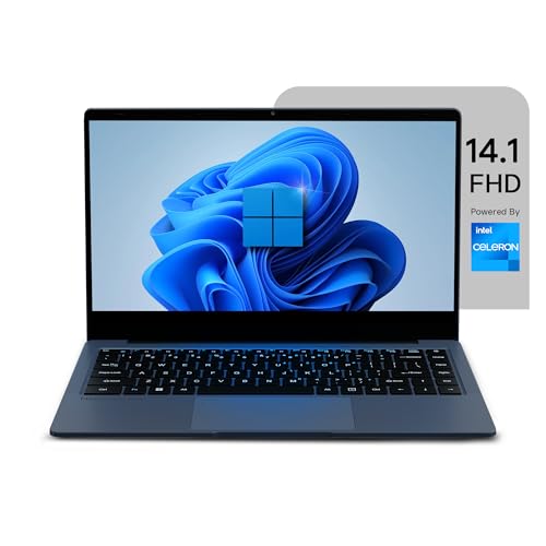 Neopticon BrowseBook 14.1" FHD IPS Laptop | Best Student & Office Work Laptop | Celeron N4020 | 4GB RAM | 256GB SSD | Windows 11 | 38Wh | 1.3kg | Grey