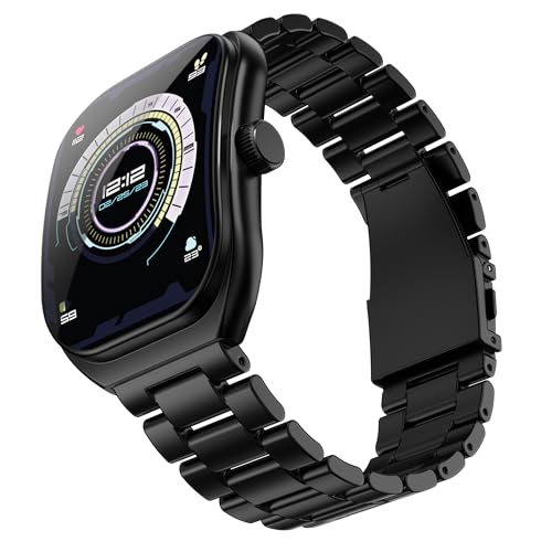 GOBOULT Trail Pro Smartwatch 2.01''3DCurved+ AMOLED Display,BT Calling 5.3, 600Nits Brightness, IP68, 250+ Watchfaces, 123+ Sports Modes, AI Voice Assistant, SpO2 Tracking (Jet Black)