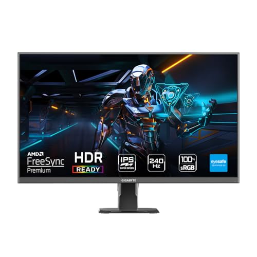 GIGABYTE GS27Q X 27” IPS 2560 x 1440 (QHD) FreeSync Premium 240Hz/250Hz (OC) 1ms (MPRT) HDR10 300 cd/m2 (TYP)