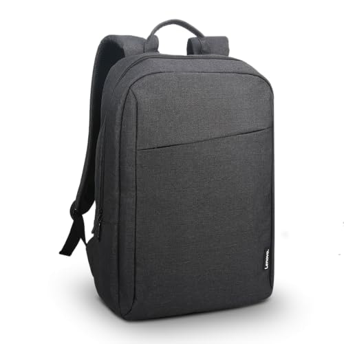 Lenovo 15.6" Casual Backpack B210, Durable and Water- Repellent Fabric, School & Office Use, Padded Laptop Compartment, Adjustable Shoulder Straps,1 Year Warranty, Black