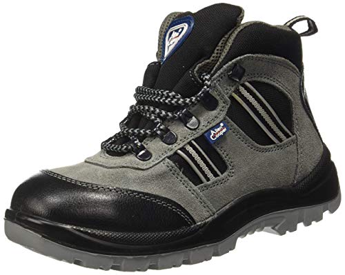 Allen Cooper AC 1157 Hi-Ankle Leather Safety Shoe, Size 11 UK/India