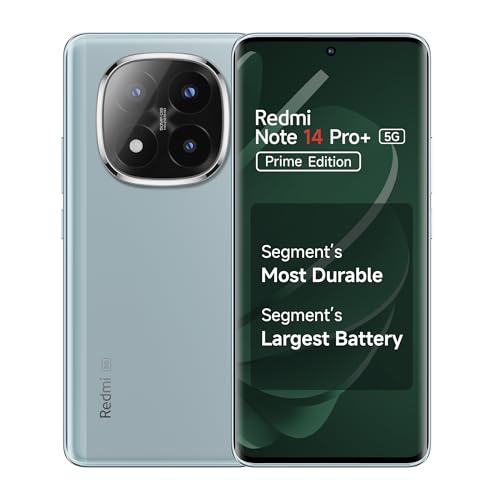 Redmi Note 14 Pro+ 5G Spectre Blue 8GB RAM 128GB Storage| 50 MP Triple Camera with Telephoto | Corning Gorilla Glass Victus 2 | IP 68 | SD 7s Gen 3