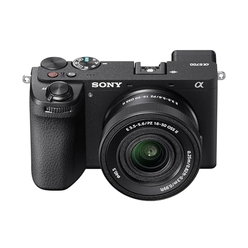 Sony Alpha ILCE-6700K (Previously ILCE-6700L) with Upgraded SEL16-50 (Ver 2) Power Zoom Lens | APS-C Interchangeable-Lens Mirrorless Camera |26.0 MP 4K 60p Recording - Black