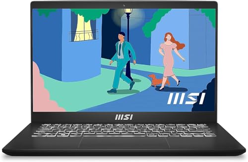 MSI Modern 14, Intel 13th Gen. Core i3 1315U,14” Inch (36CM) FHD 60Hz Thin & Light Business Laptop (8GB/512GB NVMe SSD/Windows 11 Home/Intel UHD/Classic Black/1.4Kg), C13M-1465IN