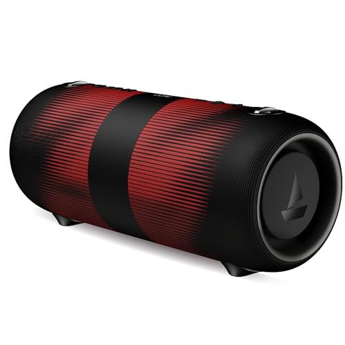 Boat Stone 1200 Pro, 60W Boat Signature Sound, 76.2mm Drivers, TWS,7.5H Battery, Built-in Mic, Carry Strap,IPX6, Bluetooth Speaker, Wireless Speaker, Portable Speaker (Twilight Black)