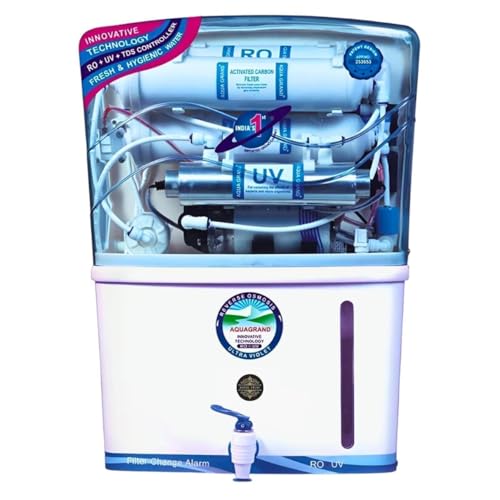 Eurent Tech. Aqua Natural RO Water Purifier | 12L | RO + UV + UF + TDS Adjuster/Controller | Purified Water Made in India