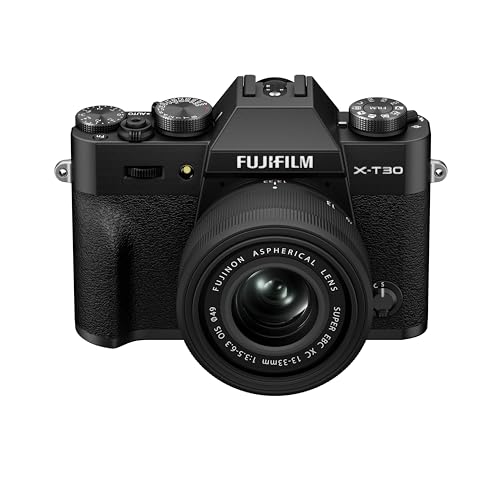 Fujifilm X-T30 III Black / 13-33mm Kit | 26.1-MP Back-Side Illuminated X-Trans CMOS 4 Sensor | X-Processor 5 Imaging Engine | Latest AF Technology | Subject Detection 6.2K/30P 9:16| with Lens