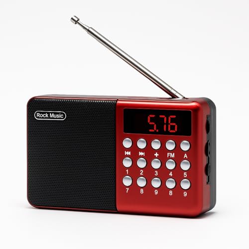 Fire Turtle Pocket Blast FM Radio with Bluetooth Speaker with Clear Sound, Antenna, 6w-12 Hours (USB Charging) and Number Pad (AUX, SD Card, USB Input) (FM Radio Speaker)