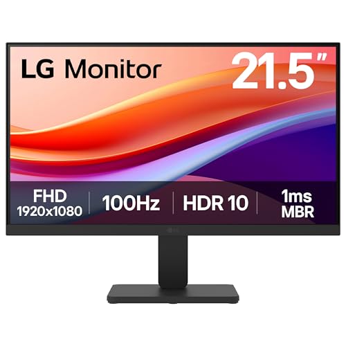 LG Monitor 22U401A-B, 22", Full HD 1080p, 100Hz, 5ms GtG, VA Panel, HDR10 Smart Energy Saving, Anti-Glare, HDMI, D-Sub, Matte Black
