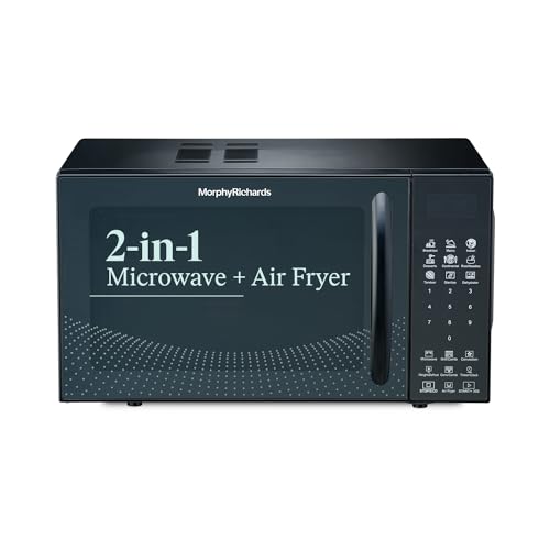 Morphy Richards 23CGAD Convection Microwave Oven| Capacity - 23L |In-Built Air Fryer & Dehydrator Function|220 Autocook Menu| 2 Year Product Warranty| Black