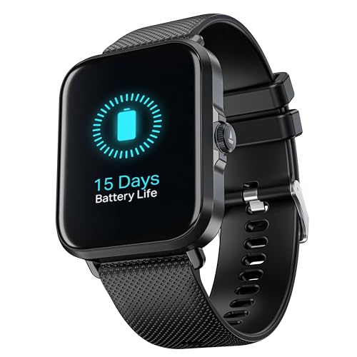 Boat Storm Infinity w/15 Days Extensive Battery Life, Only Charge Twice a Month, Huge 550mAh Battery, Fast Charge, 1.83”(4.65cm) Display, Fitness Tracker, Smart Watch for Men & Women (Active Black)
