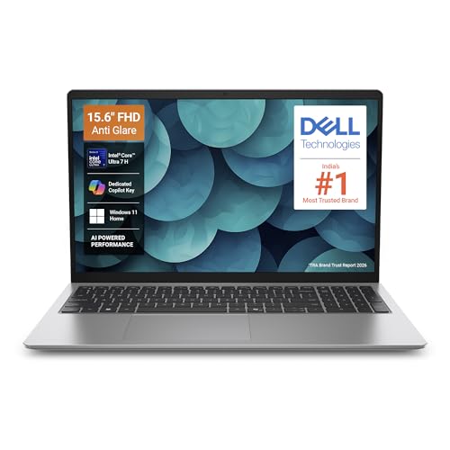 Dell 15 Ai Powered Laptop, Intel Core Ultra 7 255H, 16GB DDR5 RAM, 512GB SSD, 15.6" FHD Anti-Glare Display, Intel Arc Graphics, Backlit Keyboard, Dedicated Copilot Key, Silver, Win11 Home + MSO H&S'24
