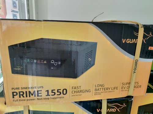 VGuard Prime 1550, 1300 VA, 910 Watt, 12V sine Wave Inverter, 3 Years Warranty