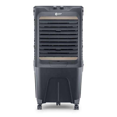 Orient Electric Tornado 88L Desert Air Cooler for home | Densenest Honeycomb Pads | Fully Collapsible Louvers, Inverter Compatible | High Air Delivery | 1 Year Warranty by Orient | Dark Grey