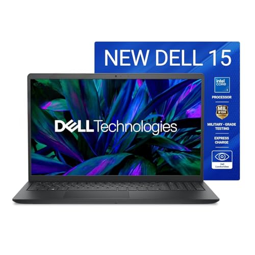Dell Inspiron 15 DC15250 Laptop (Intel Core 3-100U, 8GB DDR5 RAM, 512GB SSD, 15.6" Full HD Display, Windows 11 Home, MS Office 2024 + Microsoft 365, Carbon Black, 1 Year NBD Warranty)
