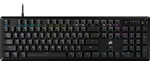 Corsair K70 CORE RGB Mechanical Gaming Keyboard - Pre-Lubricated MLX Red Linear Keyswitches - Sound Dampening - Media Control Dial - iCUE Compatible - QWERTY NA Layout - Black