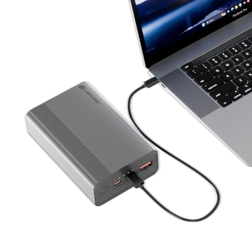 Lapcare Boost 65W PD Super Fast USB Charging 20000Mah Laptop Powerbank Supports Super Fast Charging 2.0, Charges Macbooks, Laptops, Dslrs and Gaming Console, Silver