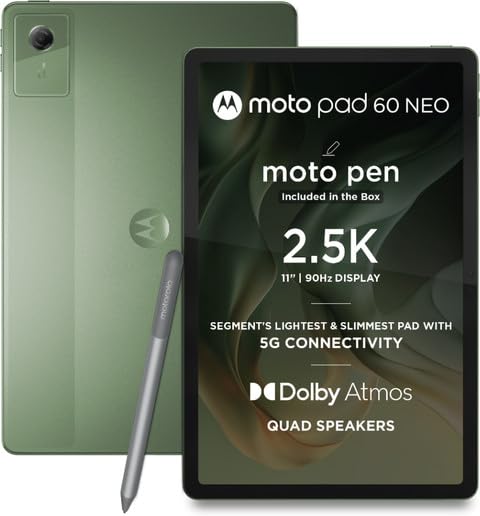 Motorola Pad 60 Neo (Pantone Bronze Green, 8GB RAM, 128GB Storage)