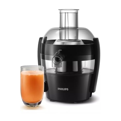 Philips Viva Collection HR1832/00 1.5-Litre Juicer, Ink Black, 500 Watts