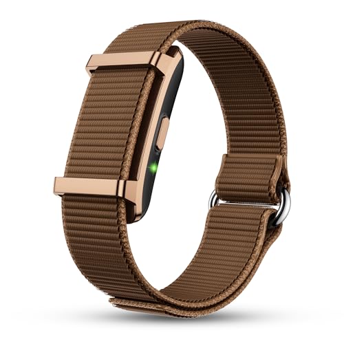 Pebble Qore 2 Smart Band Heart Rate | SpO2 | HRV | Body Temperature Monitoring | Sleep Tracker | 5ATM Water Resistant | Multiple Sports Modes | Premium Metal Body (Lunar Brown)